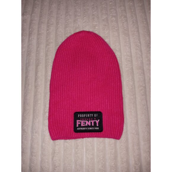 Rihanna Savage X Fenty Limited Edition LVII Game Day Beanie Millennial Pink - Picture 2 of 5
